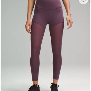 NWT lululemon wunder train mesh hr tight 25 “